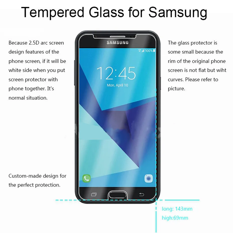 J5 2017 закаленное стекло для samsung Galaxy A3 A5 A7 Защитная пленка экрана на J3 J7 защитное |