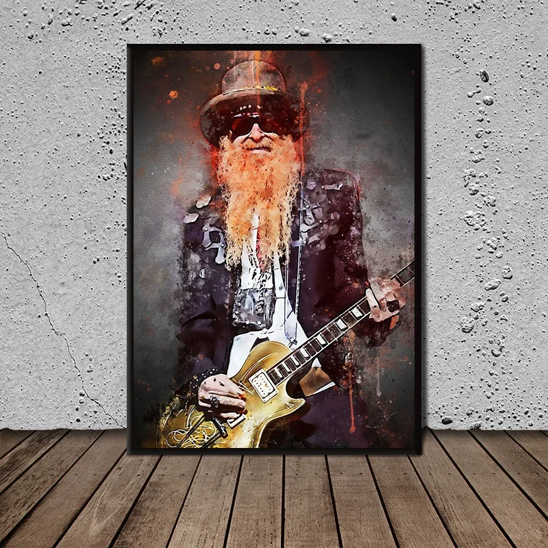 

Top Guitar Rock Music Player Posters Artwork Wall Art Picture Decorative Print Canvas Painting For Home Living Room Decor