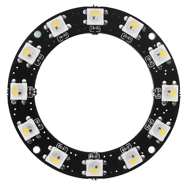 Круглая форма WS2812B SMD5050 RGBW RGBWW 4 в 1 светодиодный светильник чип-плата DC5V 1 шт. 8 шт. 12 шт. 16 шт. 24 шт. СВЕТОДИОДНЫЙ полноцветный модуль