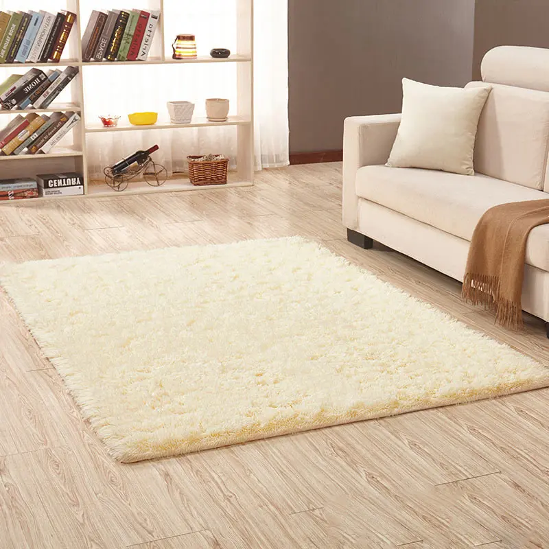 Beige Коврики мягкий коврик для гостиной высокое качество ковер толстый 16 цветов нескользящий коврик 1 шт. Vloerkleed ванная комната сплошной коврик для спальни - Цвет: Beige