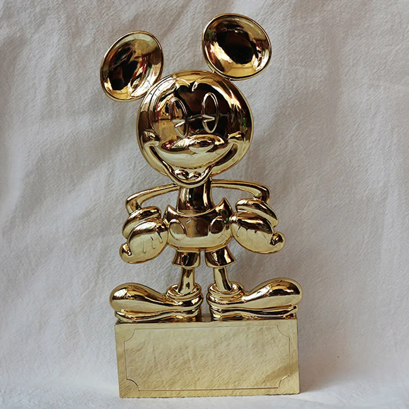 

Disney Mickey Mouse Action Figures Model 17cm Golden Mickey Mouse Action Figure Toys Collection Toys Gifts for Kids