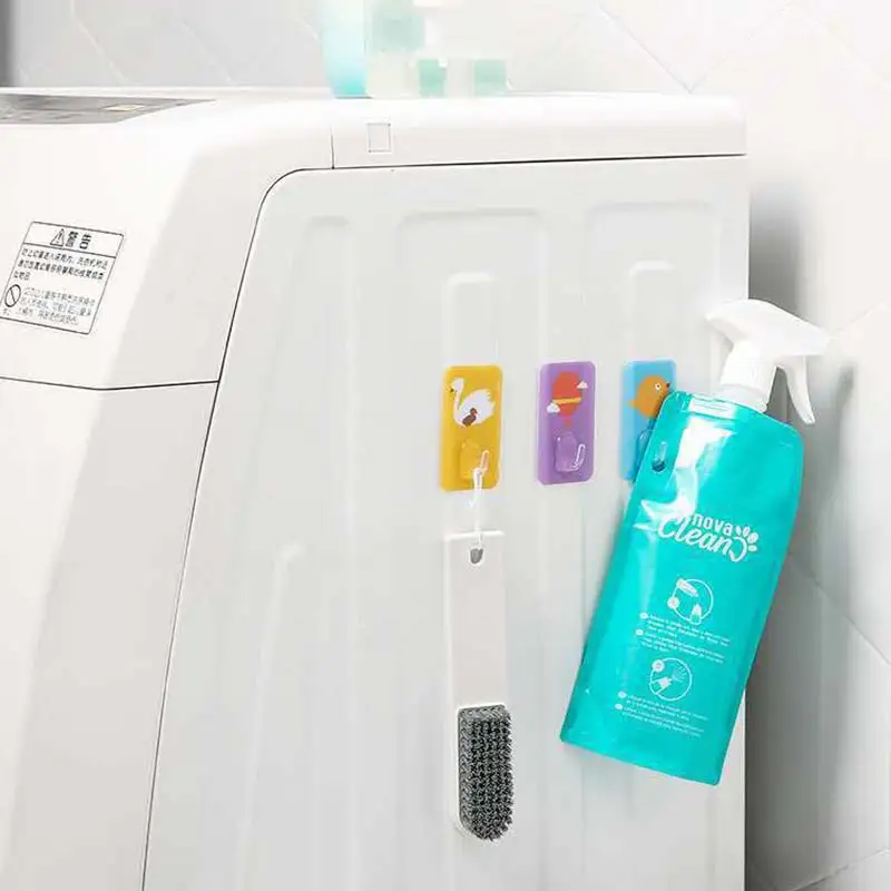 Вешалка-крючок 6 шт. без отверстий крепкий клейкий крючок для домашнего шкафа с