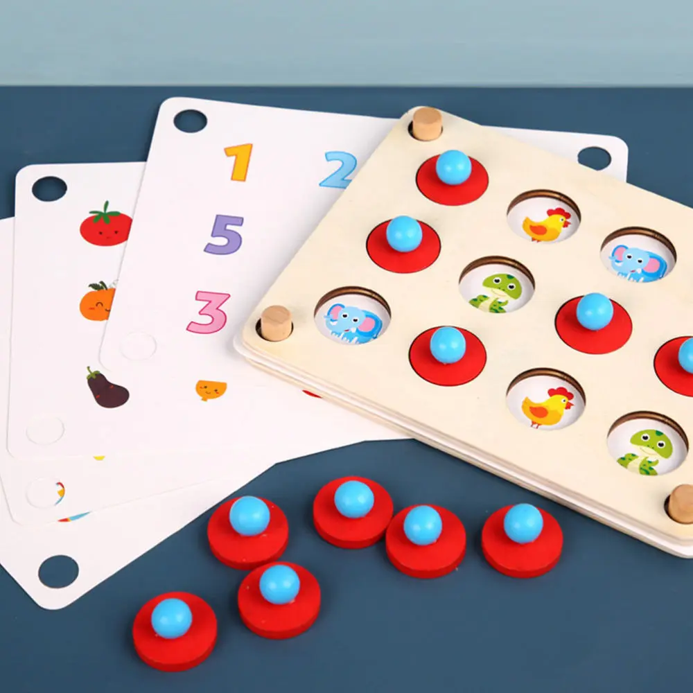 

1 Set Kids Wooden Toys Hands Brain Puzzle Board Parent-child Educational