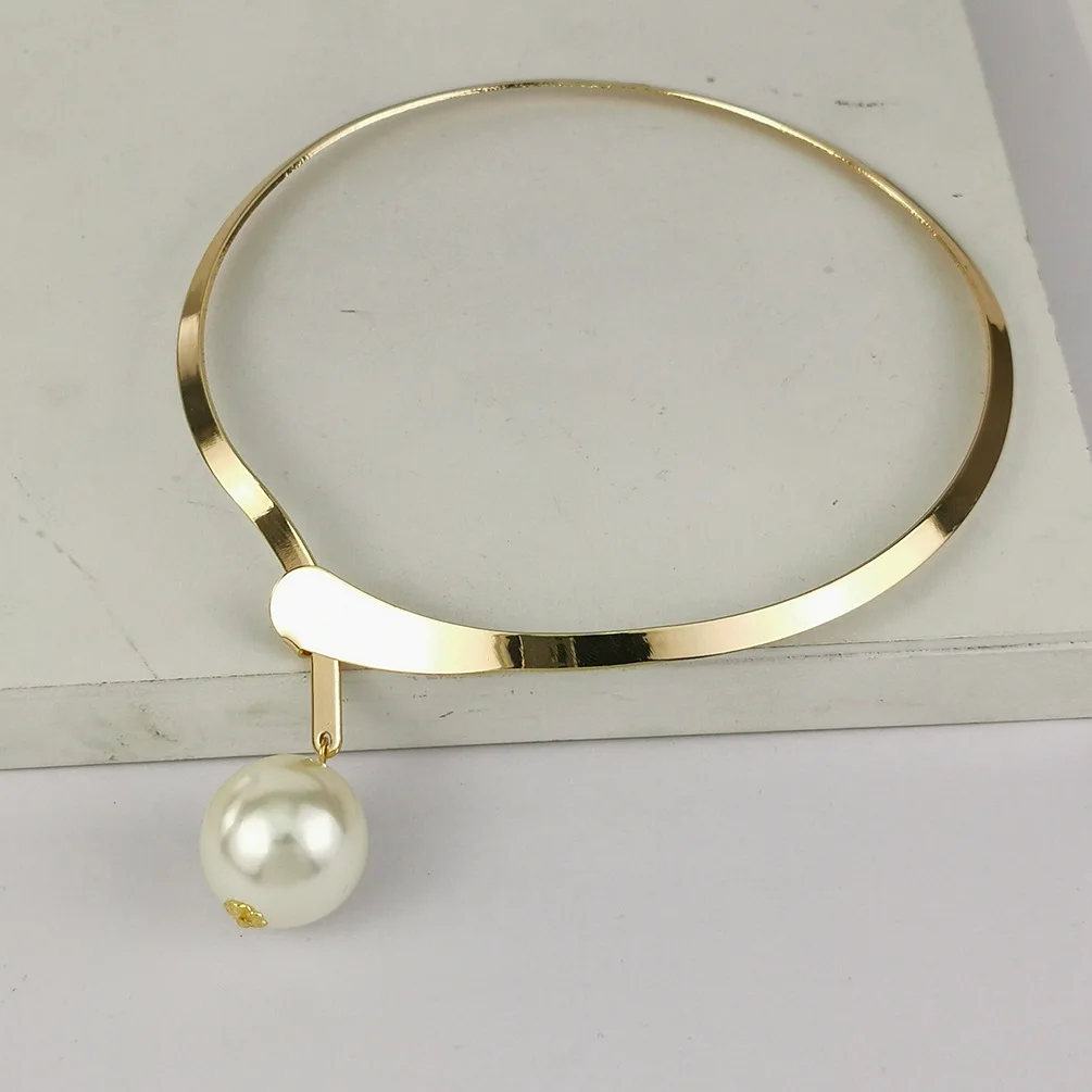 

Neck Jewelry Punk Initial Necklace Cross Pendant Collar Imitation Pearl Necklace Neck Pendant Female Aesthetic Accessories