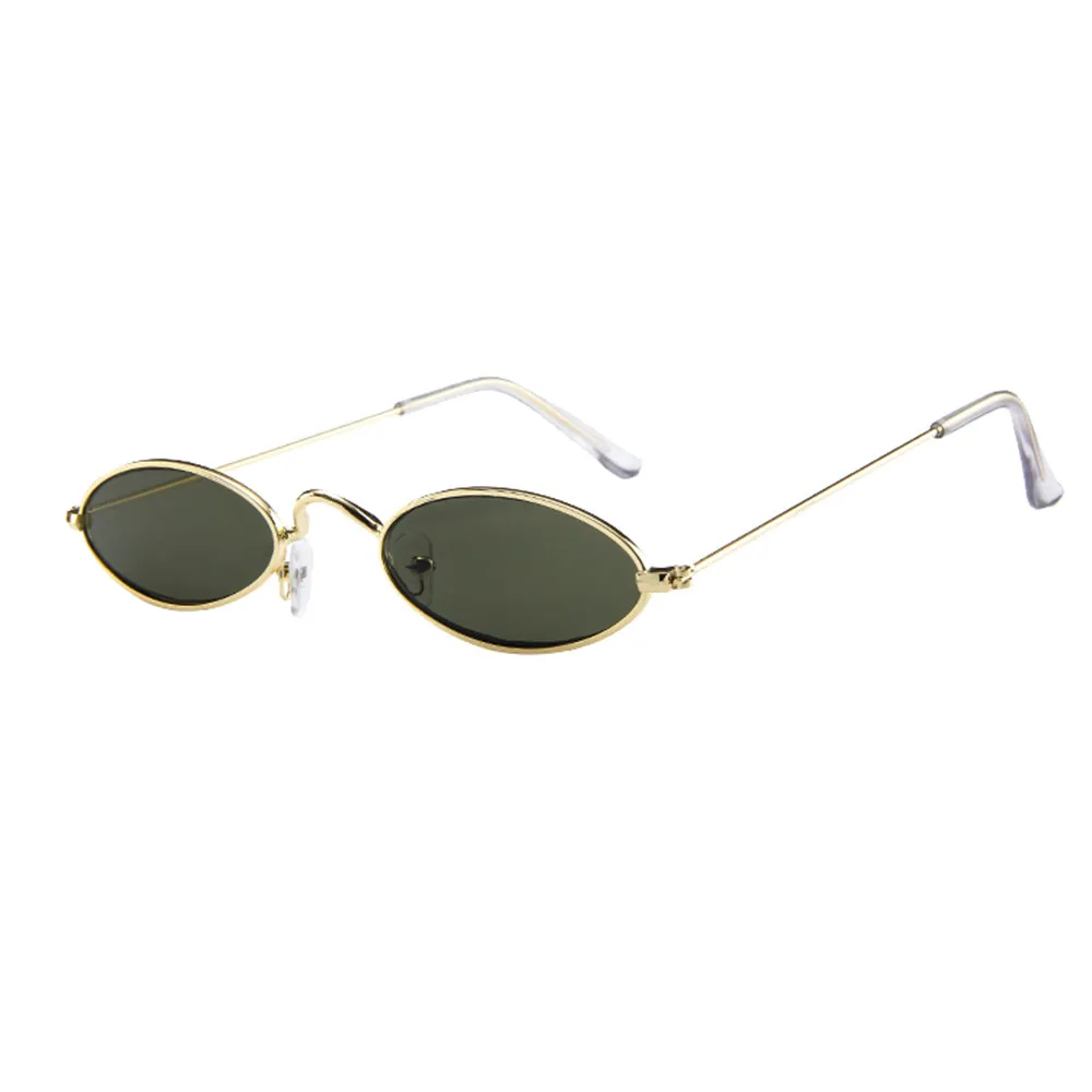 

Fashion Mens Womens Retro Small Oval Sunglasses Metal Frame Shades Eyewear Fashion Glasses Accessories Outdoor Anti-UV