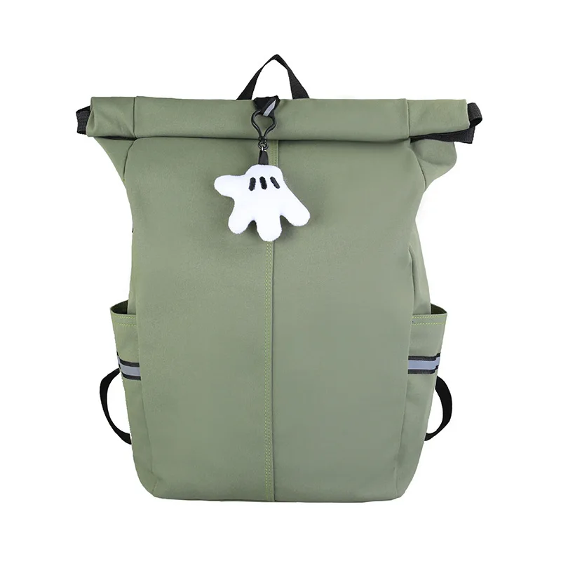

Casual Nylon Breathable Student Schoolbag Korean Large Capacity Waterproof Men And Women Backpack With Reflective Strips LD818