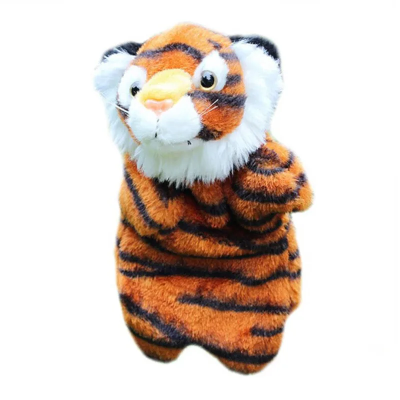 

Cute Cartoon Animal Tiger Finger Puppet Plush Toys Child Baby Dolls Boys Girls Finger Puppets