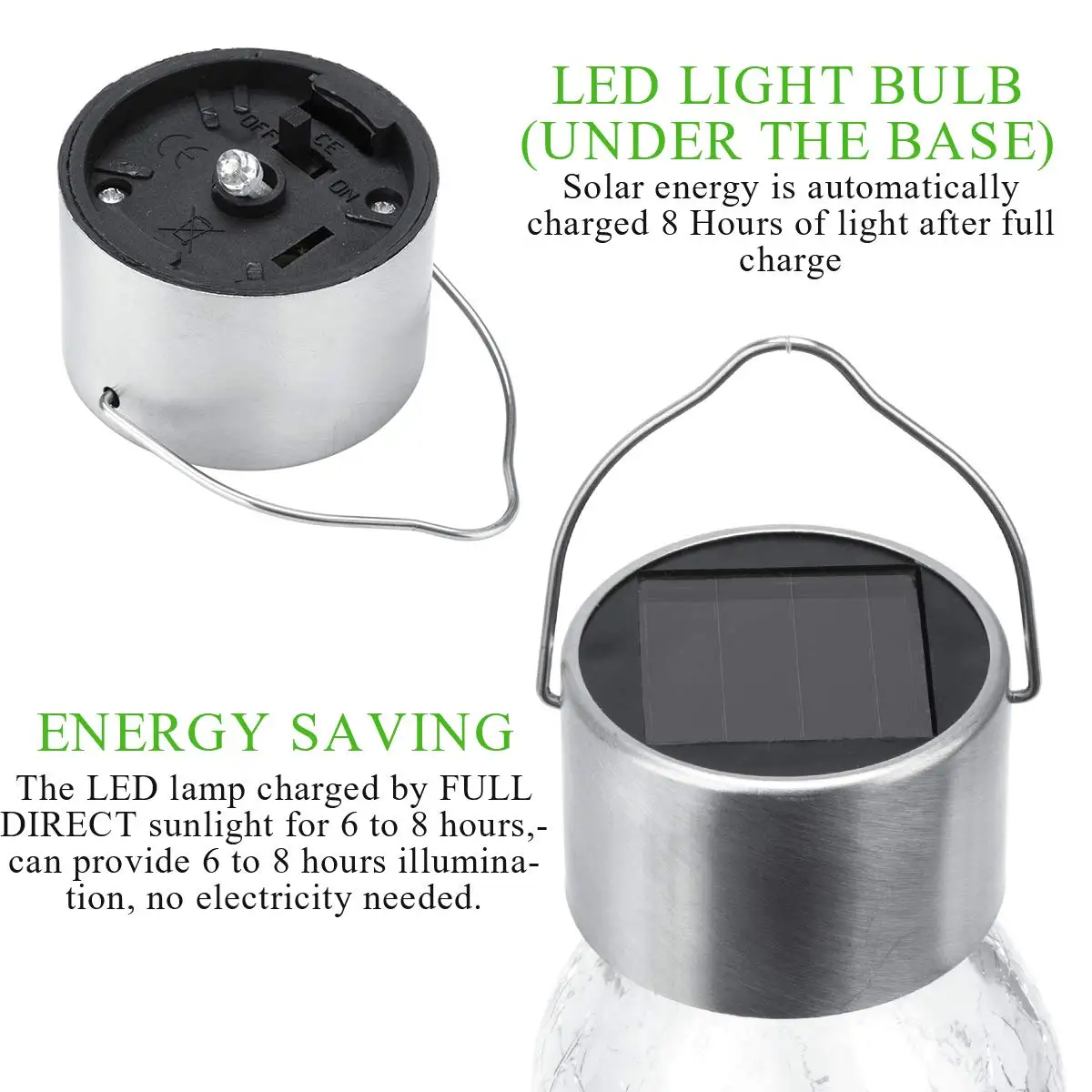 Светодиодные подвесные фонарики на солнечной батарее водонепроницаемые ажурные