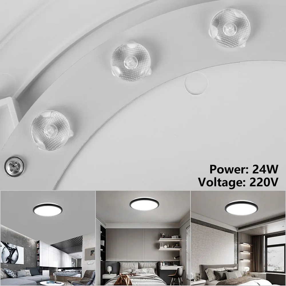 

Modern LED Ceiling Lamp Round LED Modern Lighting Down Panel Wall Light Ceiling Light Fixtures for Living Room Bedroom Kitchen