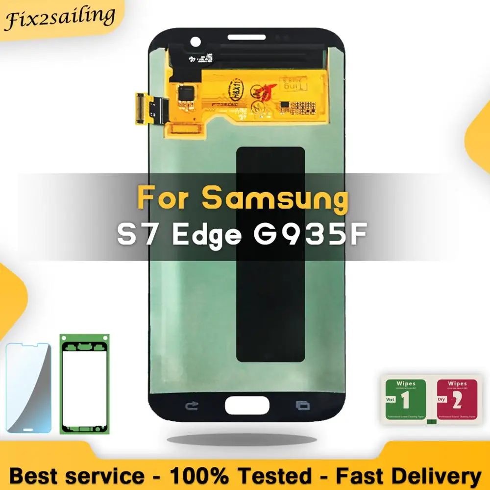 Для Samsung Galaxy S7 Edge ЖК экран сенсорный G935F G935A G935FD G935P сборка Замена 100%