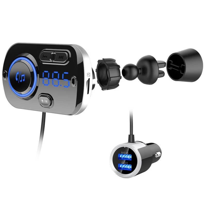 Bc49Bq Bluetooth Автомобильный Mp3 плеер беспроводное автомобильное зарядное устройство