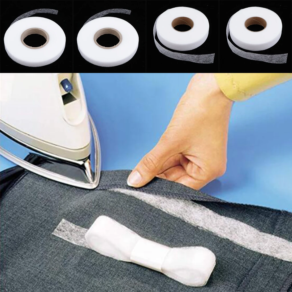 

90 Yards Double-sided Textile Adhesive Tape Fixirband Ironing Tape For Sewing