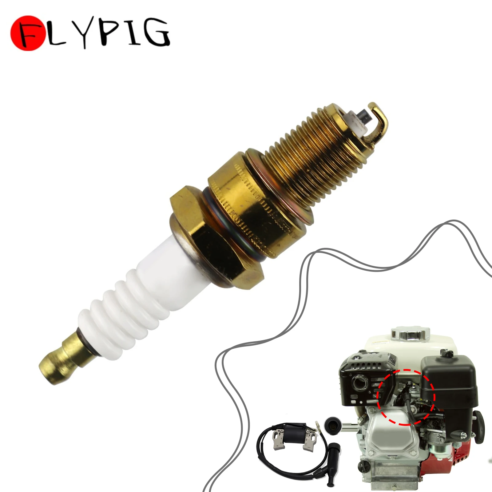 Свеча зажигания F7TC для Honda GX120 GX160 GX200 GX240 GX270 GX340 GX390 генератор газонокосилка