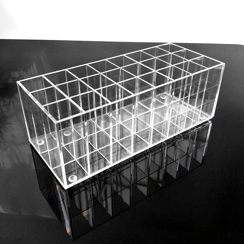 Acrylic Lip Gloss Holder 24 Slots Lipstick Box Display Stand Sundry Storage Cosmetic Makeup Organizer | Дом и сад