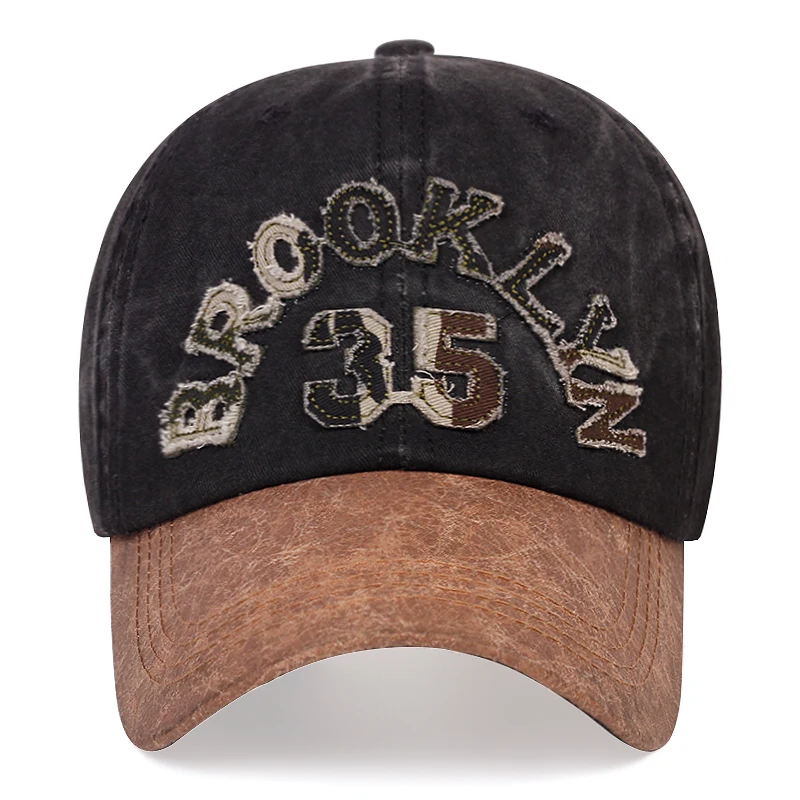 Бейсболка Мужская хлопковая в стиле хип-хоп с вышивкой бейсболка шляпа кепка |