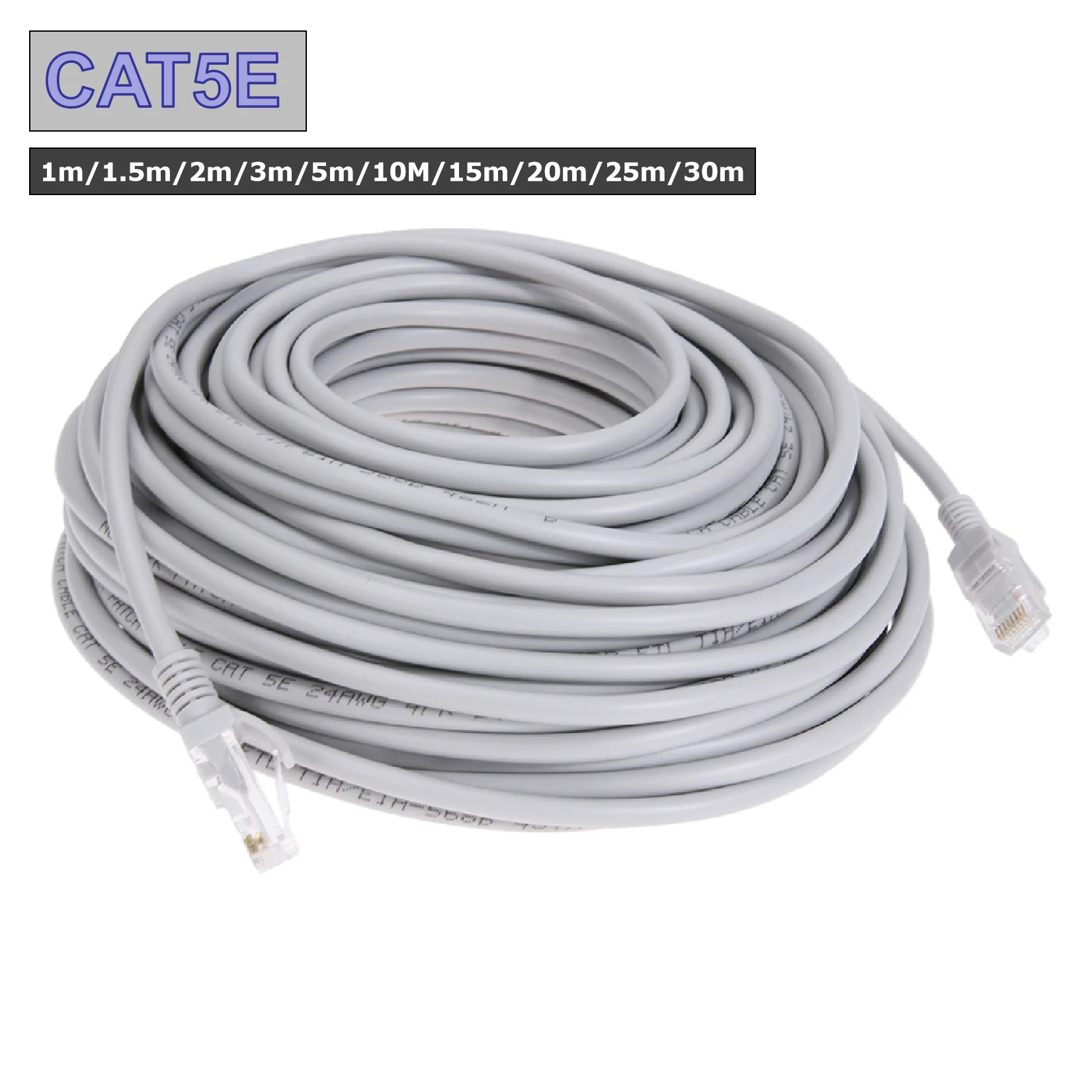 

Ethernet Cable High Speed Cat5e RJ45 Network LAN Cable Computer Cable for Computer Router 1m/1.5m/2m/3m /5m/10M/15m/20m/25m/30m