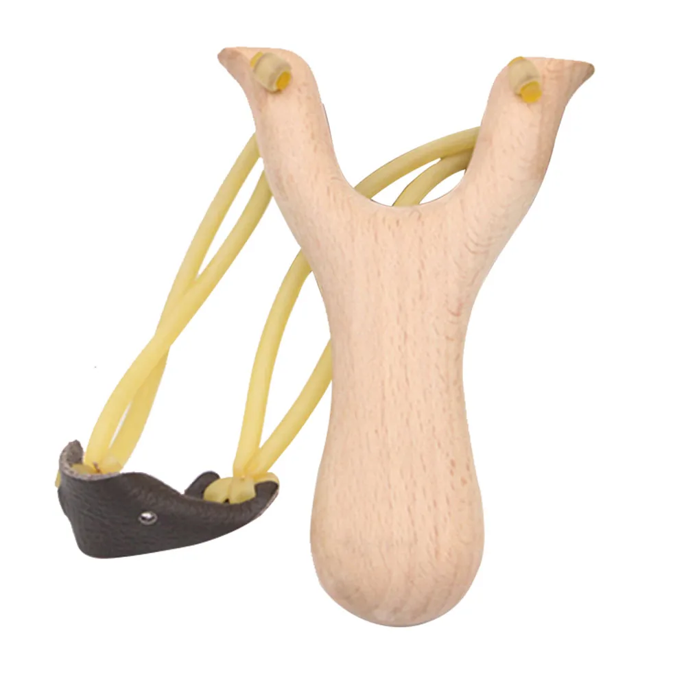 Деревянная Рогатка катапульта с резиновой лентой для охоты спортивных