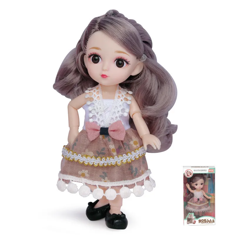 Модные куклы 16 см с одеждой и аксессуарами мини шарнирная кукла подвижным