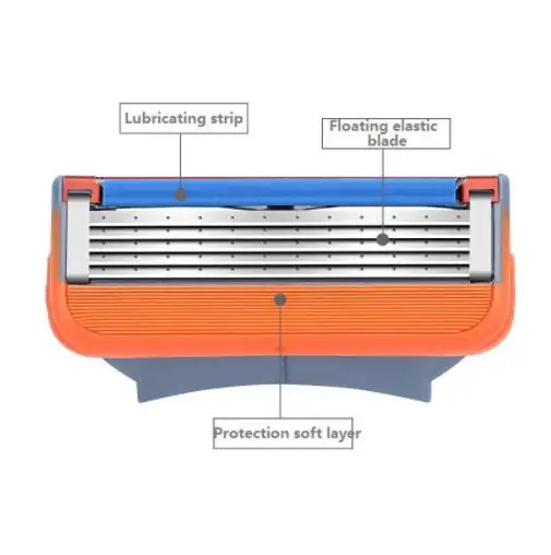 

4pcs/lot Razor Blades 5 Layer Blades Shaving for Gilettee Fusion Power Shaver Blades For Gillette Proglide machine