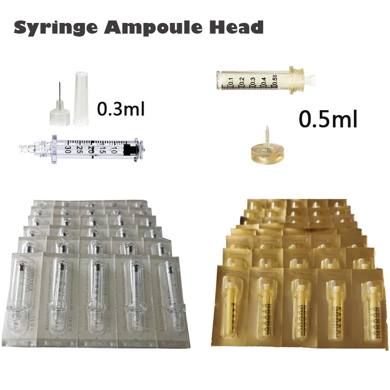 Гиалуроновый шприц с гиалуроновой иглой ампульная головка для ручки пистолет