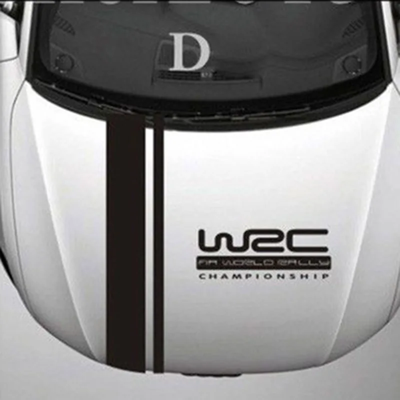 

Sports Vinyl WRC hood stickers striped car stickers front cover stickers hood stickers decorative personality pull flowers