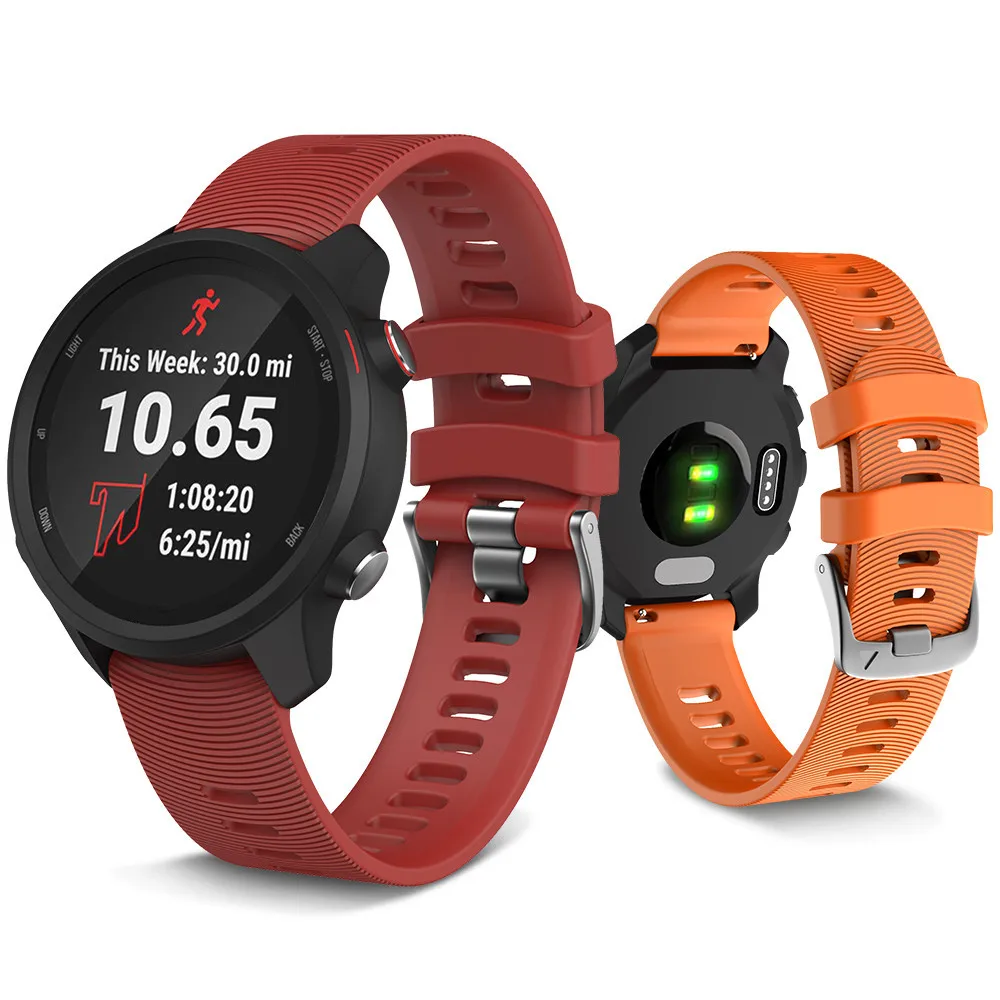 

ANBEST 20mm Width Silicone Watchbands for Forerunner 245 645 Bands Replacement Wrist Band for Vivoactive 3 Smartwatches