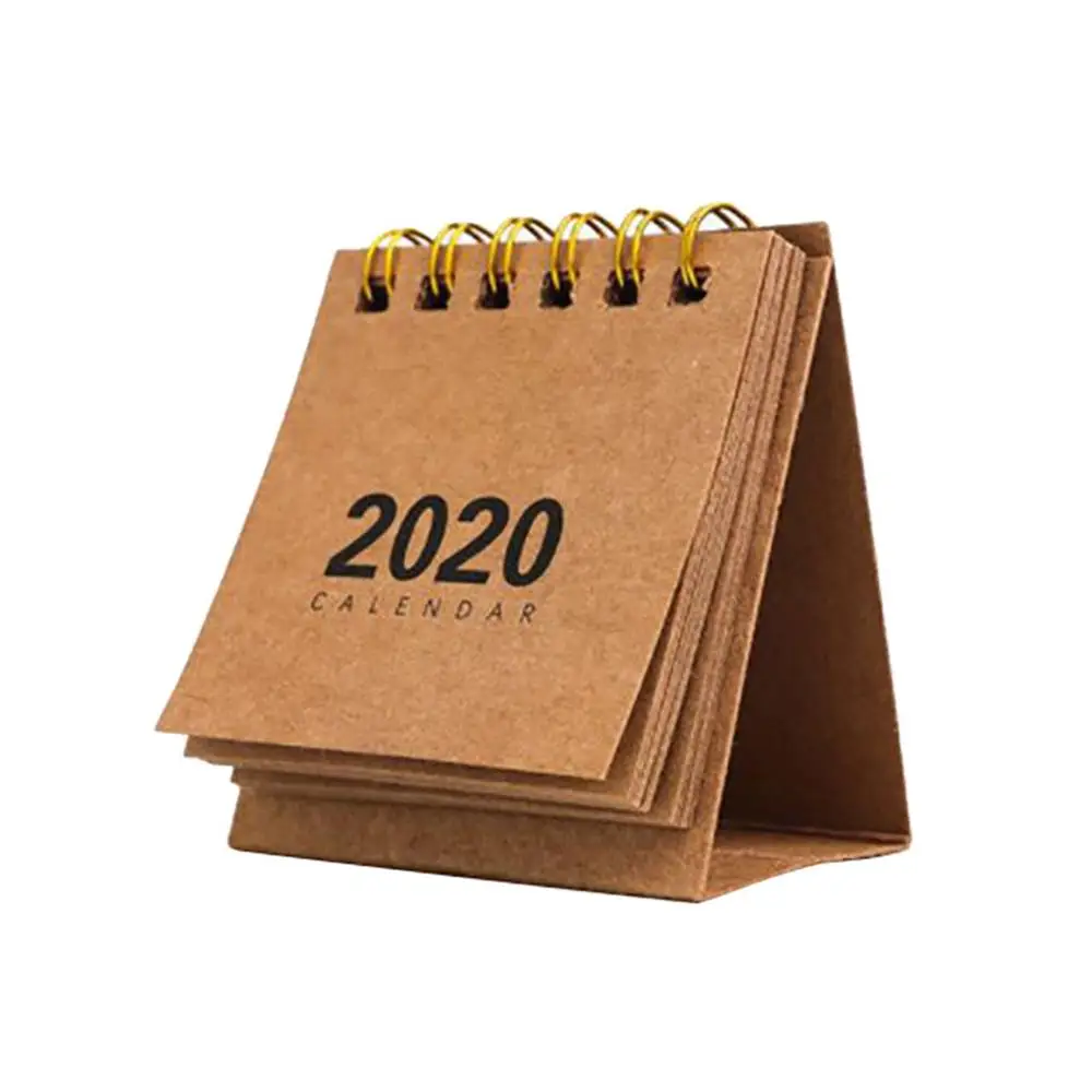 2020 Mini Desk Calendar Stand Up Flip Daily Monthly Table Planner Agenda Organizer for Home School Office Decor L*5 |