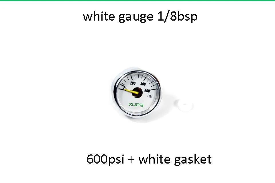 600PSIBSPGASKET PCP Пейнтбол ВВС высокого давления Манометр 300psi/600psi/1000psi/1200psi - Color: 600PSIBSPGASKET