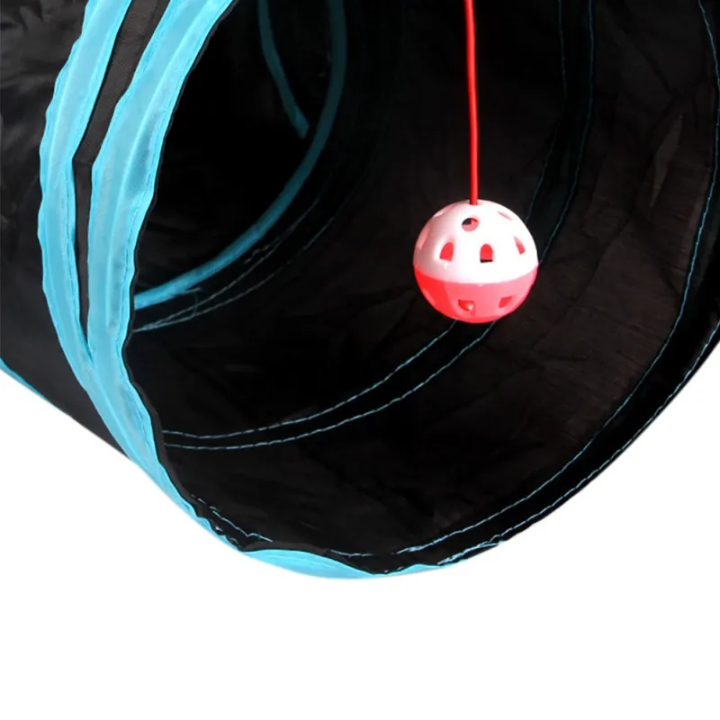 Игрушка-туннель для кошек 5 способов Складная портативная игрушка домашних