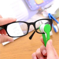 1PC 5Color Mini Microfiber Two-side Sunglasses Brush Eyeglass Cleaner Brush Spectacles Rub Cleaner Glasses Clean Tool Brush