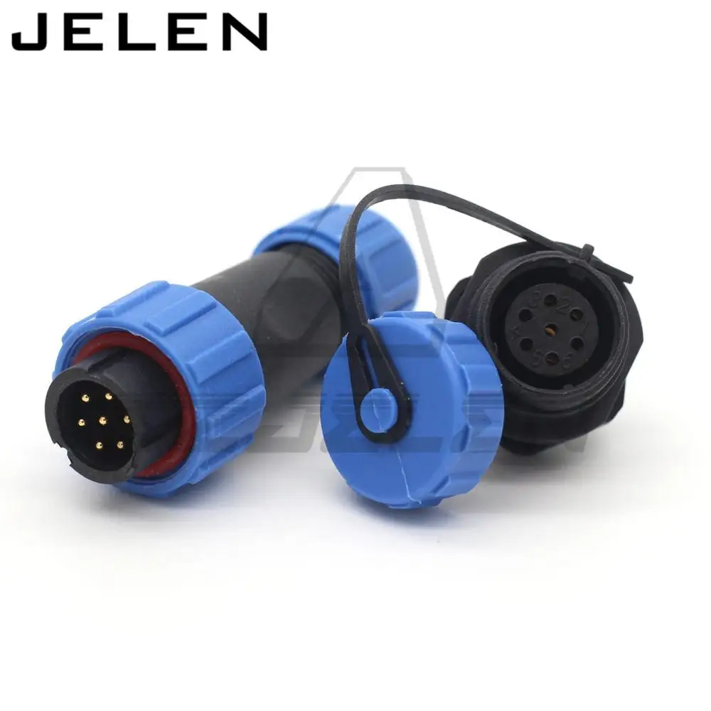 SP13 водонепроницаемый и пылезащищенный авиационный кабель 7pin разъем IP68 + реальное