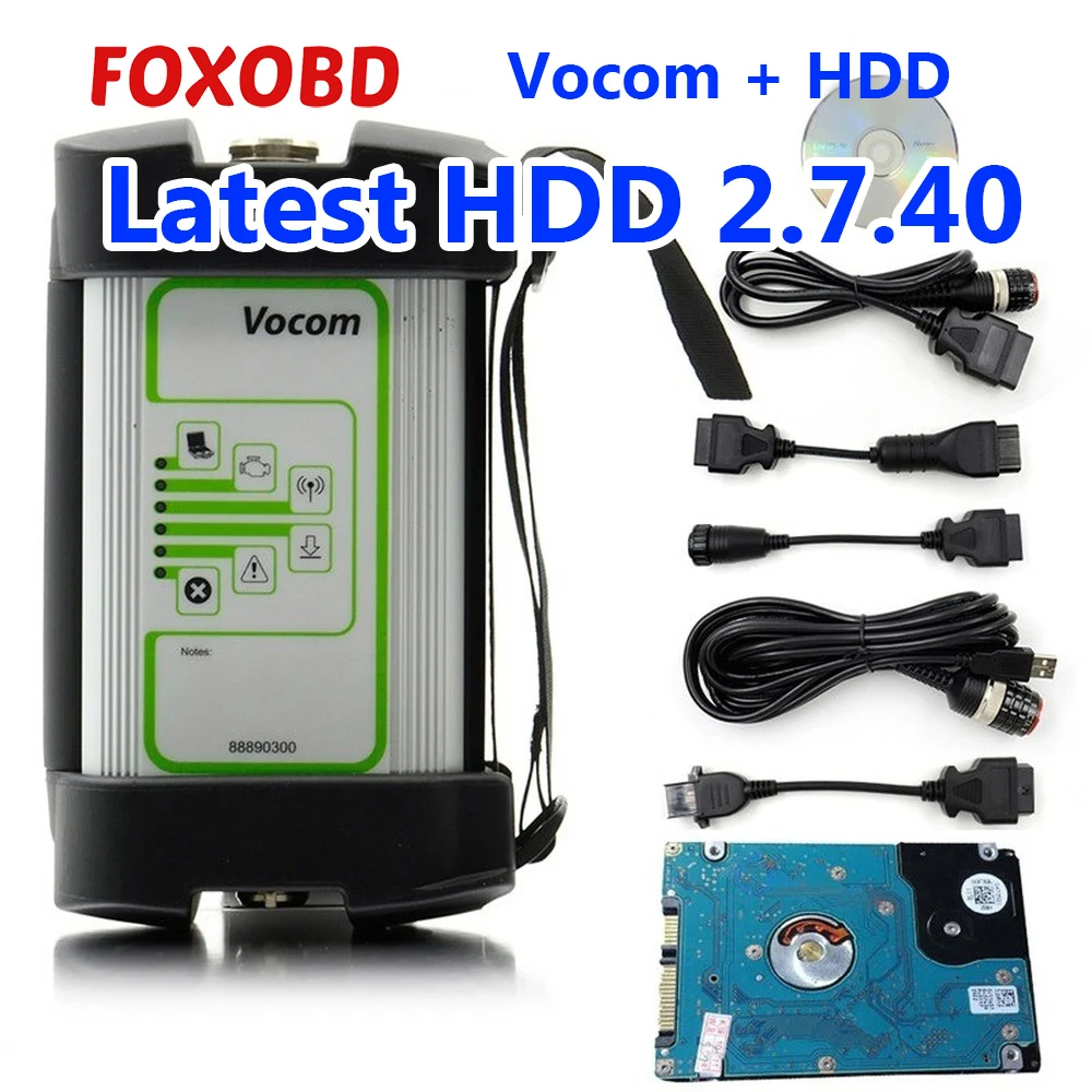Диагностический инструмент для грузовиков VOLVO VOCOM 88890300 V2.7.40 сканер Vocom