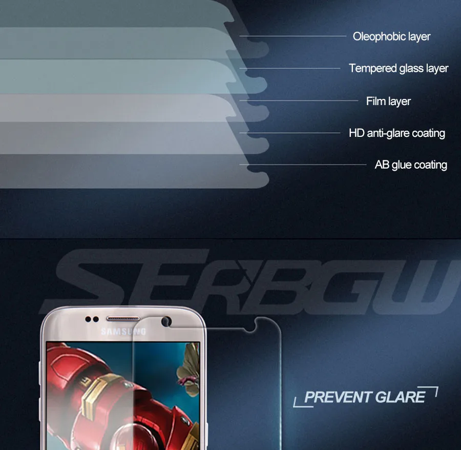 Закаленное стекло 9H для samsung Galaxy S7 S6 S5 S4 S3 mini Защита экрана для samsung Note 3 4 5 Защитная стеклянная пленка