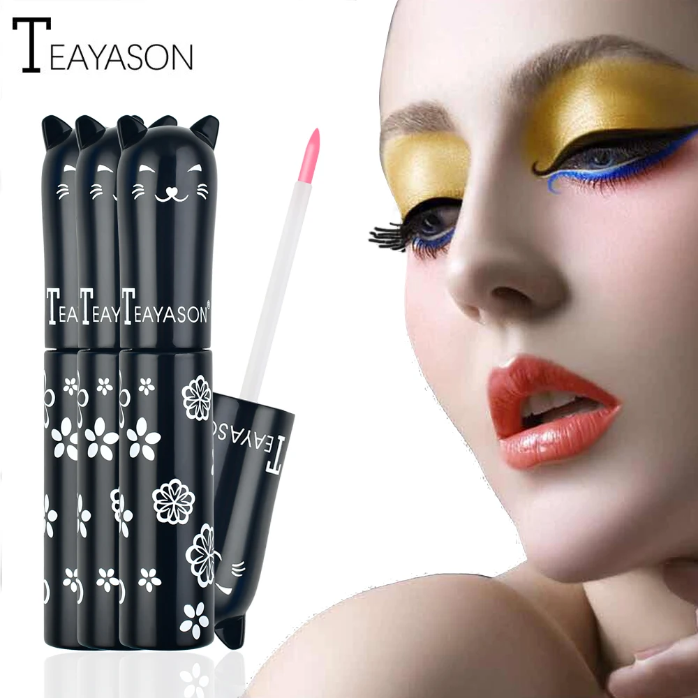Профессиональная жидкая подводка для глаз гелевый макияж Красочный милый кот