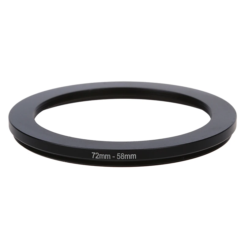 72-58 мм камера Шаг вниз фильтр адаптер кольцо черный | Электроника