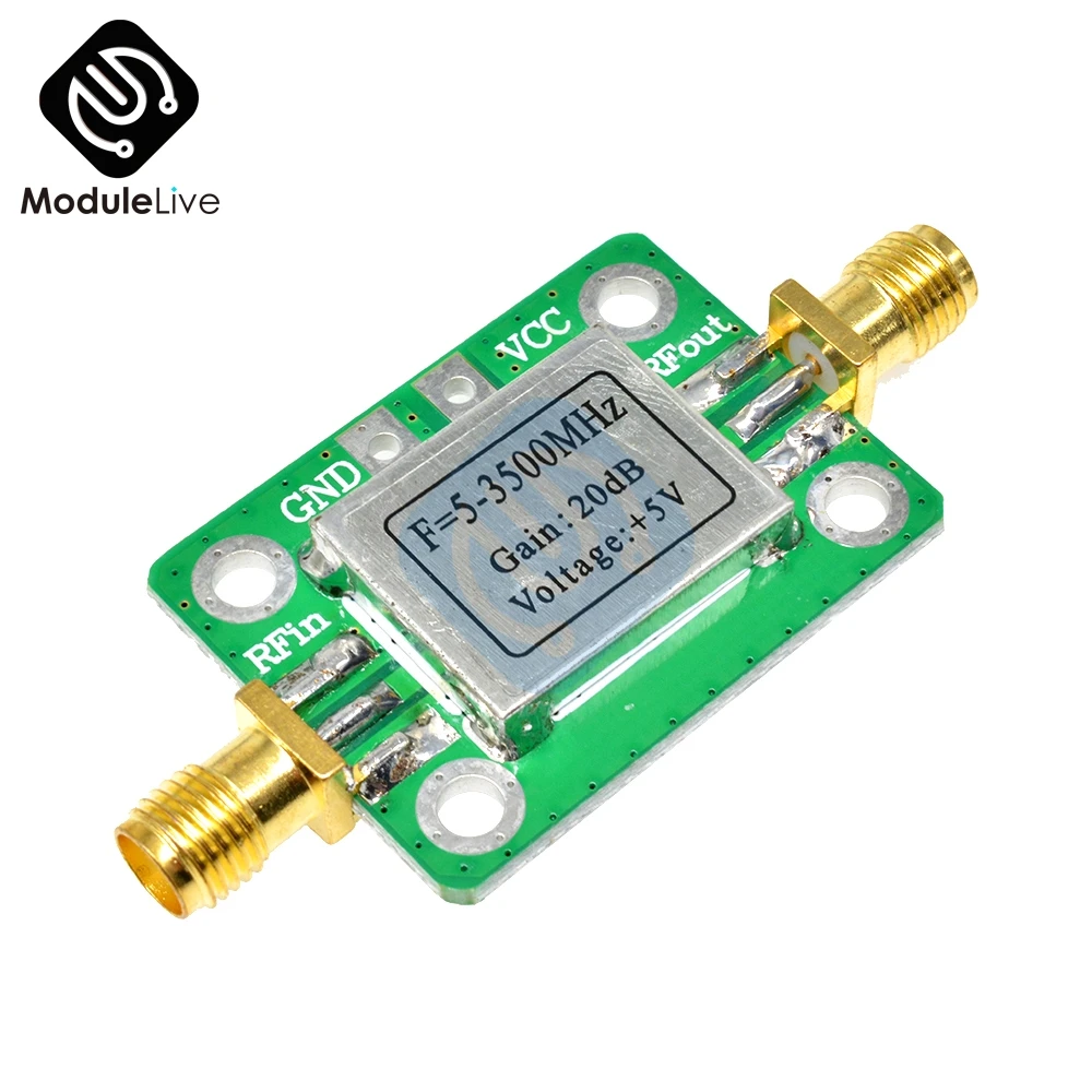 LNA (коэффициент усиления 5 3500 МГц: 20 дБ) с экранированным широкополосным