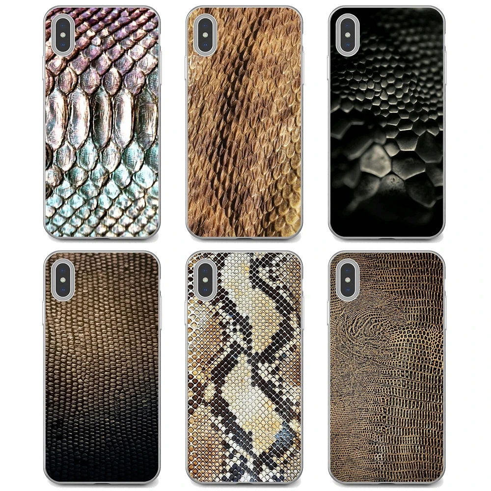 

For iPod Touch iPhone 10 11 12 Pro 4S 5S SE 5C 6 6S 7 8 X XR XS Plus Max 2020 Soft Skin Cover Black-and-White-Snakeskin