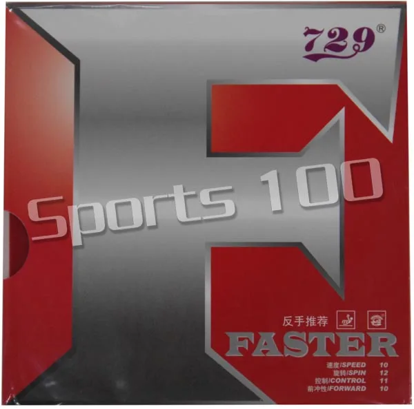 RITC 729 Дружба быстрее F для красного настольного тенниса (пинг-понга) Резина с