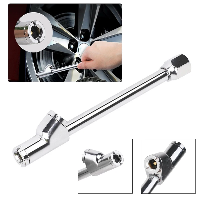 

Useful Inflatable Tool Dual Head Silver Heavy Duty Tire FNPT Dual Head