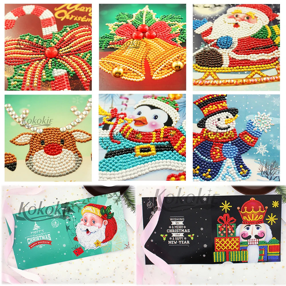 Сделай Сам алмазная картина открытка на Рождество для детей открытки подарки с