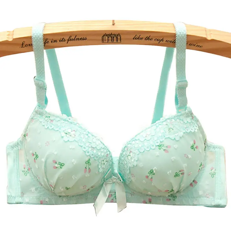 

Women's Casual Padded Lace Bowknot Bra Ladies Cute Push Up Bra Sexy Underwear