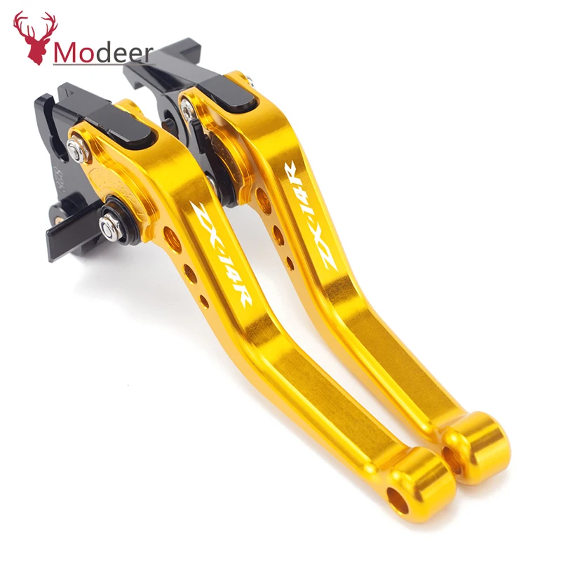 Логотип ZX-12R CNC Алюминиевый Регулируемый гоночный рычаг сцепления рычаги для Kawasaki