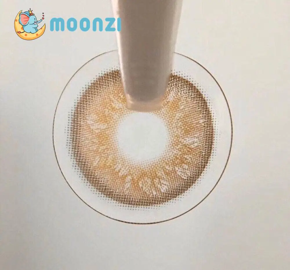 

MOONZI russian girl brown crazy contact lens small Beautiful Pupil Contact Lenses for eyes new make up yearly degree Myopia