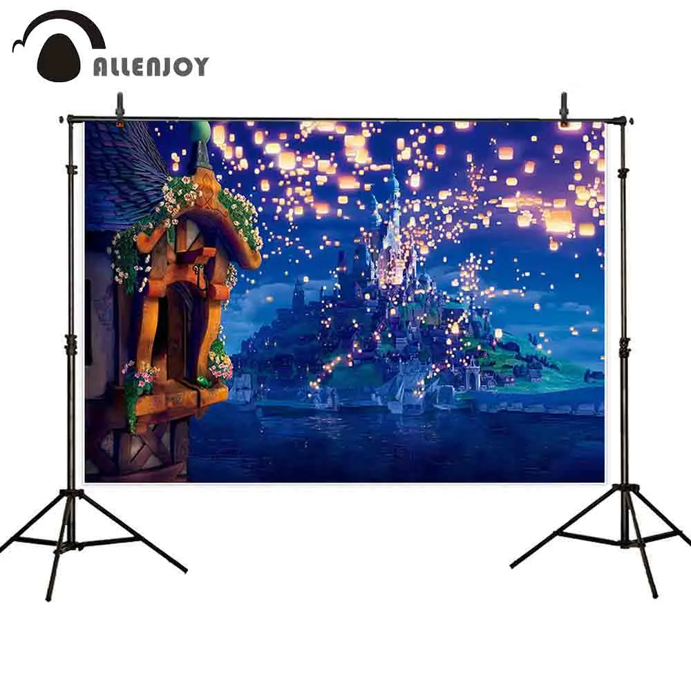 Allenjoy фон для фотографии сказочный принцессы замок блестящие фонарики Дивали