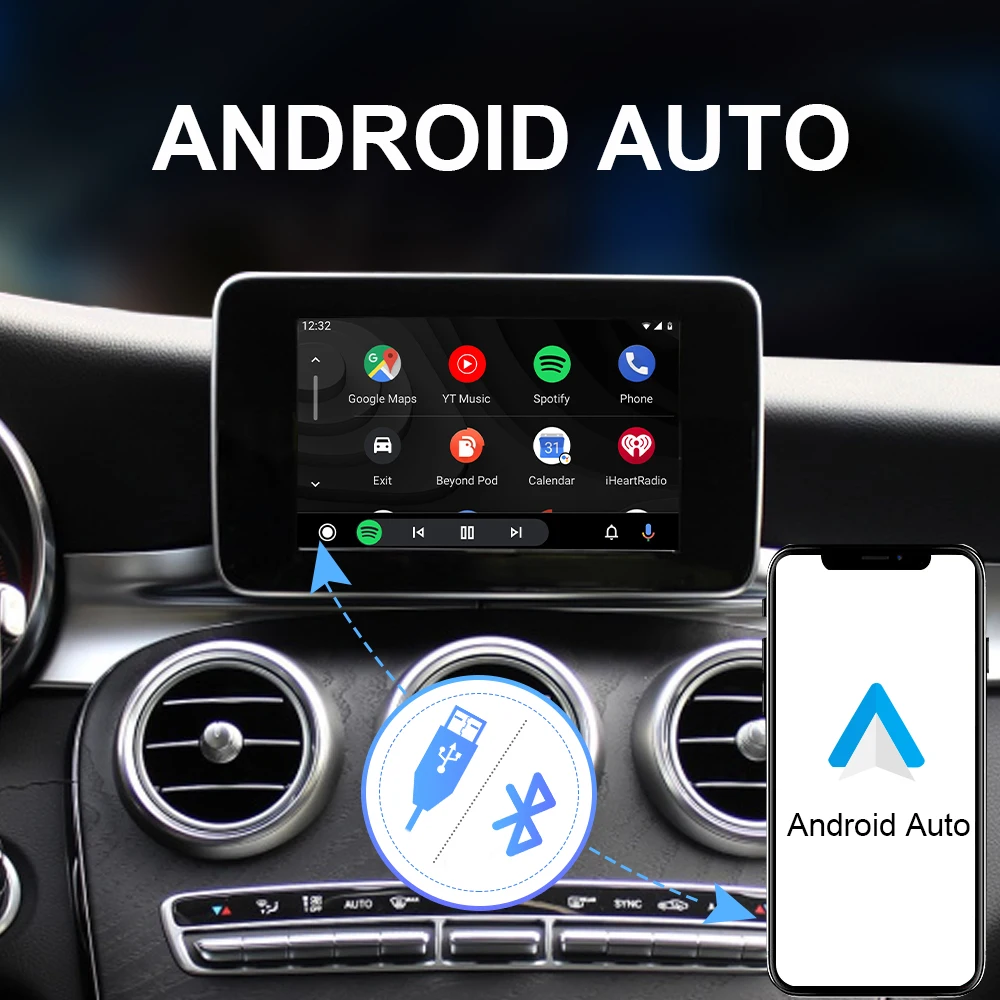 ISUDAR беспроводной Carplay Android автоматический модуль AI Box для Mercedes Benz A Класс B C E S и ML GLK