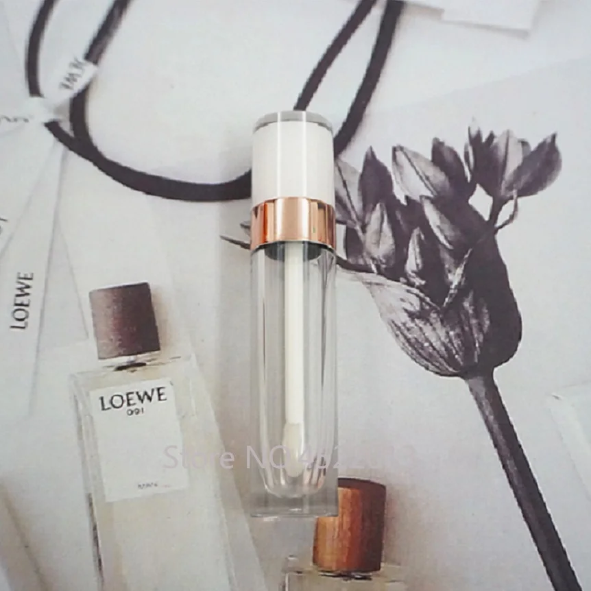

5ml 10/30/50pcs Empty Clear Black/Silver/Rose Gold Round Lip Gloss Tube,DIY Plastic Portable Cosmetics Refillable Lipstick Shell