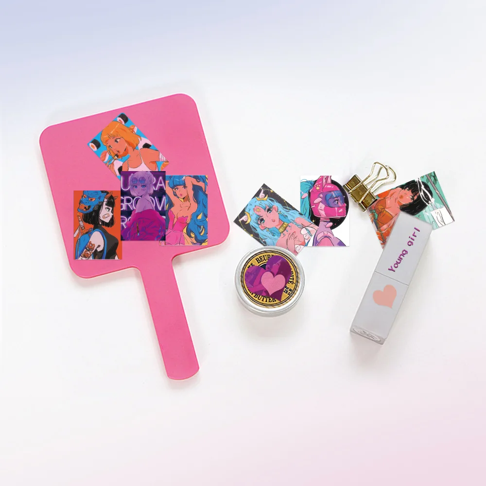 Наклейки для скрапбукинга 50 шт. в стиле ретро японская каваи девочек мобильный