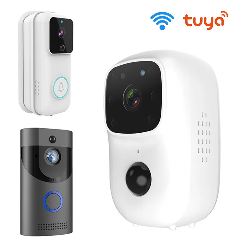 

Tuya App Wireless WiFi Video Doorbell 2MP Cameras PIR Night Vision Recording Security Door Bell Monitor support Video Intercom