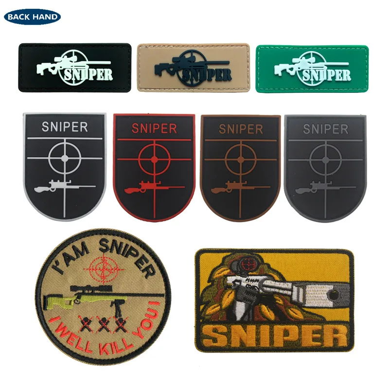 1 шт. Охотник Airsoft Снайпер патчи военные Death Skull DEVGRU армейские знаки различия