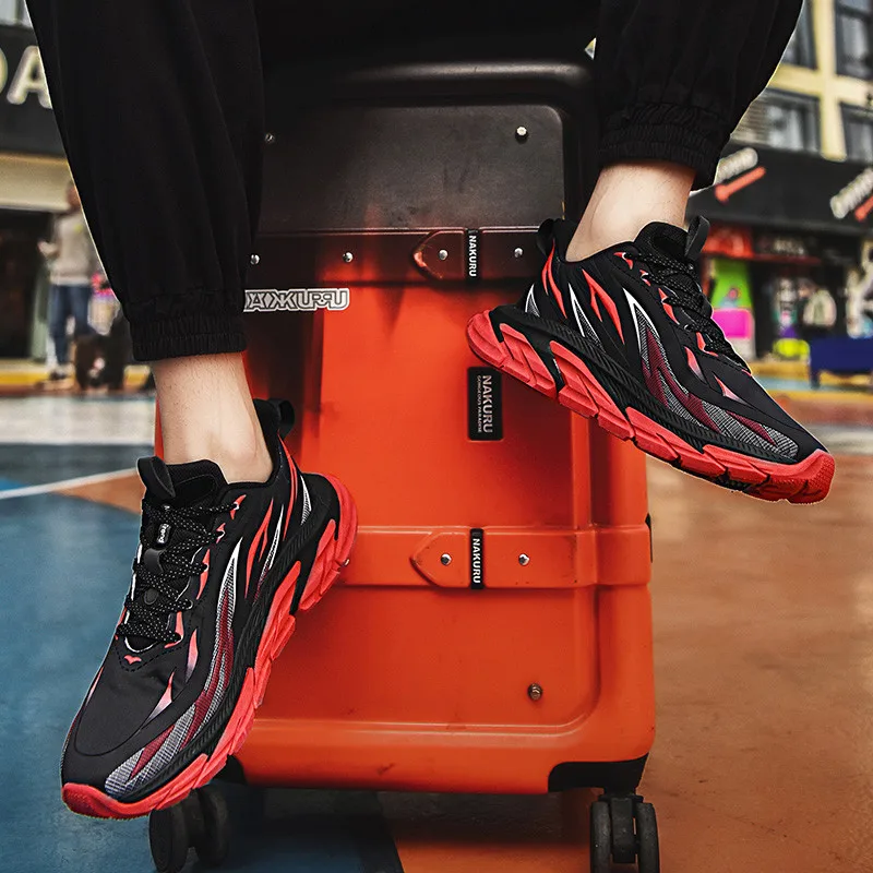 

Light Tourism Luxurious Sneakers Men New 2021 Camping Casual Sneaker Flat Men's Personality Trend On Foot Wear-resistant Shoes